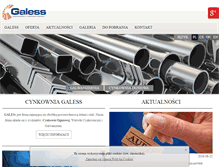 Tablet Screenshot of galess.com.pl
